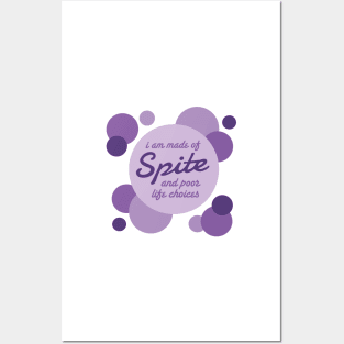 Sugar and Spite and Everything Nice (Purple) Posters and Art